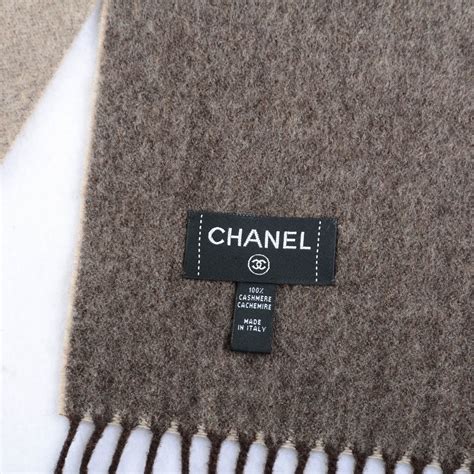 chanel silk scarf 2018|chanel brown cashmere scarf.